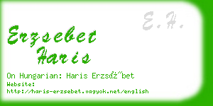 erzsebet haris business card